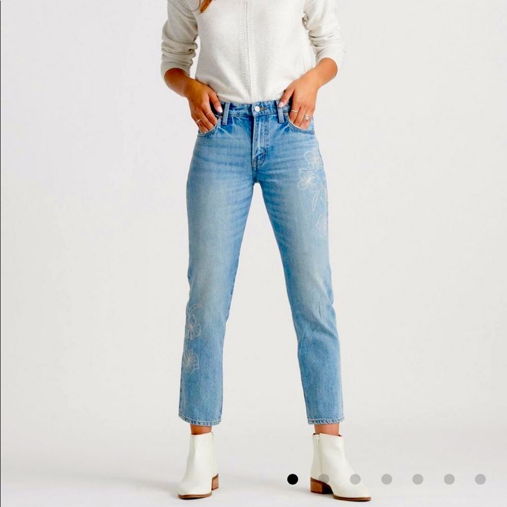 Never worn Subtly detailed lucky jeans